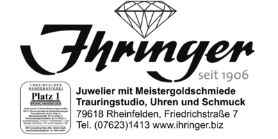 Juwelier Ihringer- Trauringe und sehr viel mehr! aus Rheinfelden