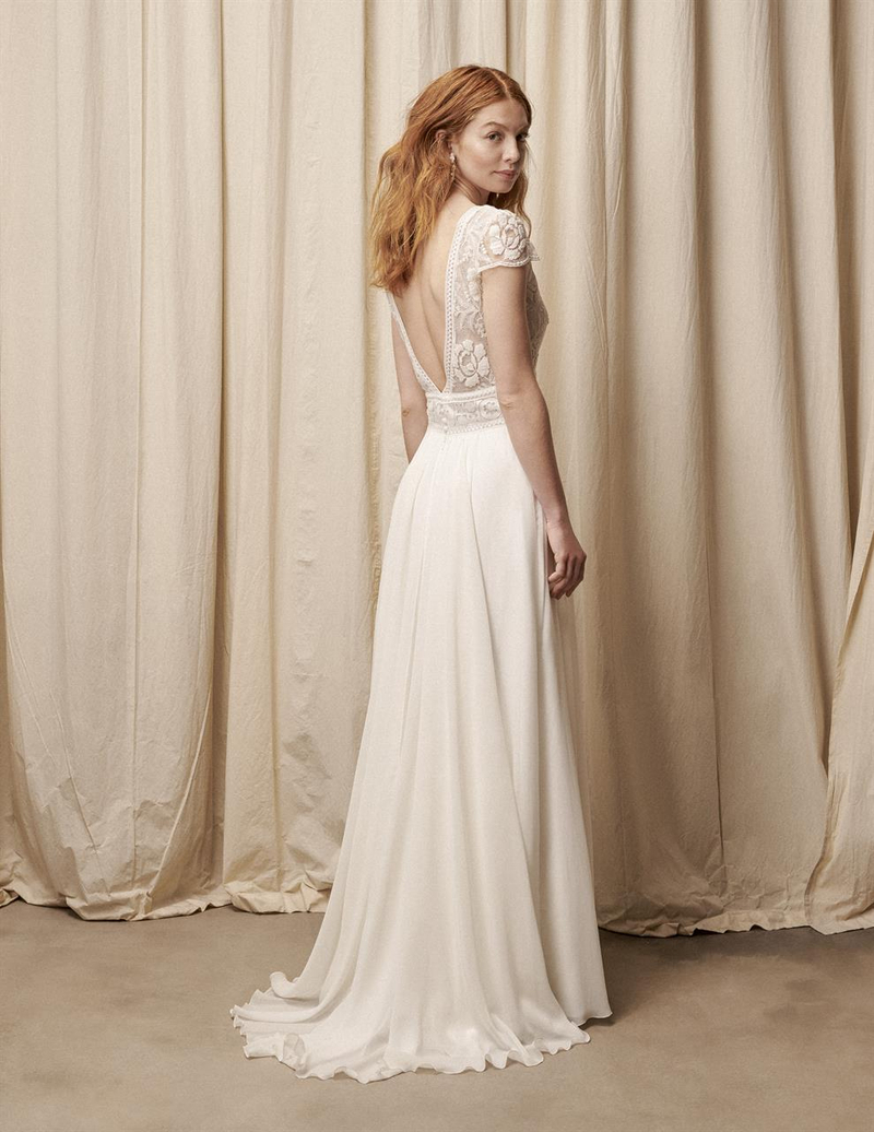 Zauberhafte Brautkleider von Rembo Styling aus der Kollektion 2021 - Rembo Styling brautkleid kollektion 2021 Anselme back