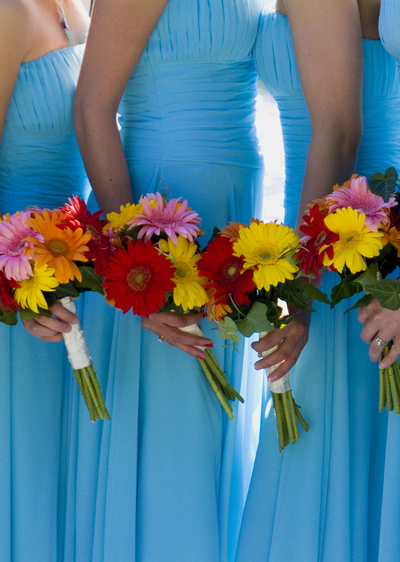 Traumhafte Brautjungfernkleider - Ein echter Blickfang: Brautjungfernkleider im selben Farbton