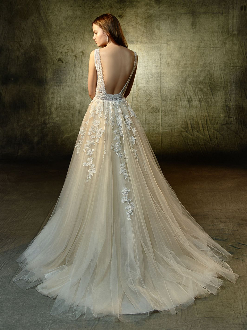 Enzoani Brautkleider aus der Kollektion 2021 - enzoani brautkleid kollektion Blue Lavender back