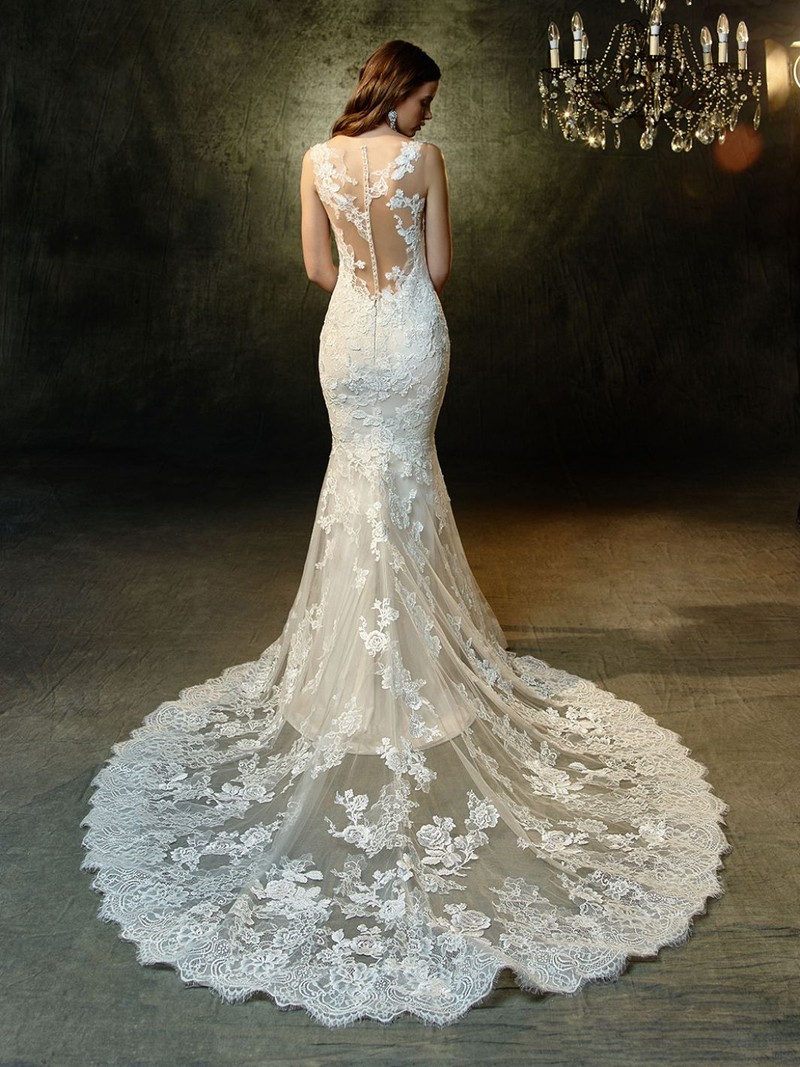 Enzoani Brautkleider aus der Kollektion 2021 - enzoani brautkleid kollektion Blue Lorena back