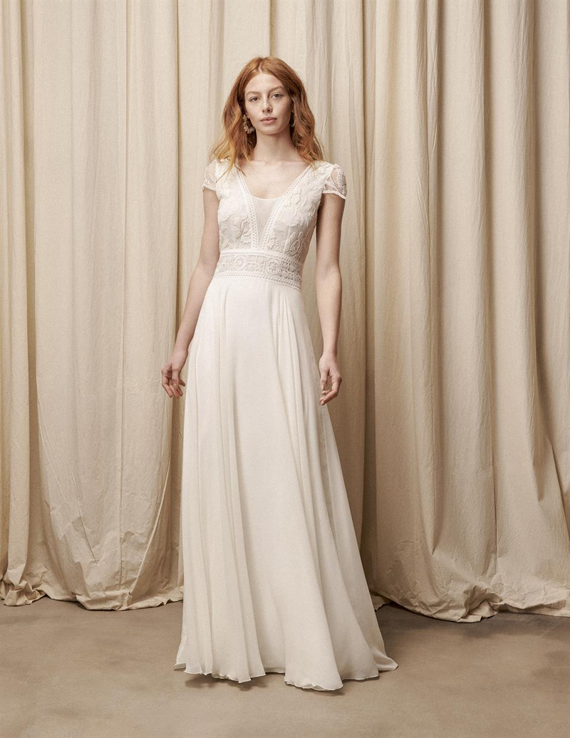 Zauberhafte Brautkleider von Rembo Styling aus der Kollektion 2021 - Rembo Styling brautkleid kollektion 2021 Anselme front