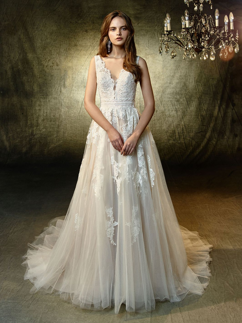 Enzoani Brautkleider aus der Kollektion 2021 - enzoani brautkleid kollektion Blue Lexanne front