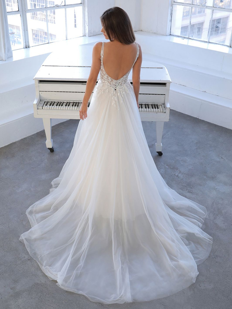 Enzoani Brautkleider aus der Kollektion 2021 - enzoani brautkleid kollektion Blue Niva back