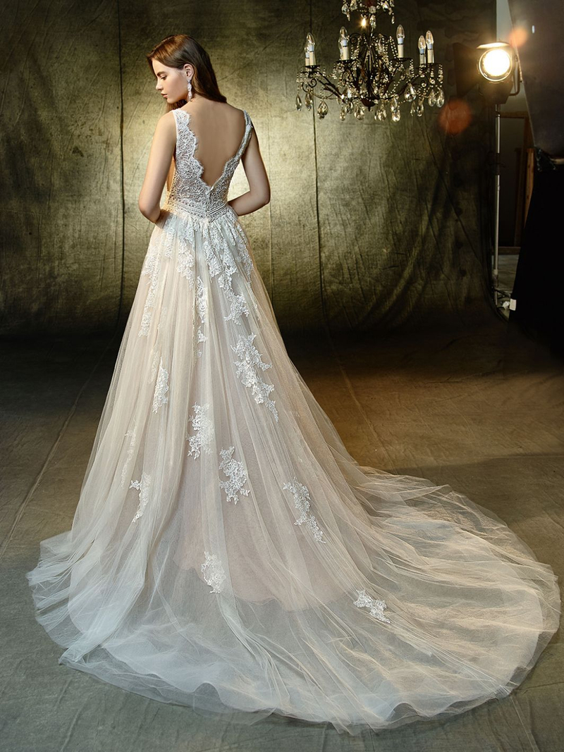 Enzoani Brautkleider aus der Kollektion 2021 - enzoani brautkleid kollektion Blue Lexanne back
