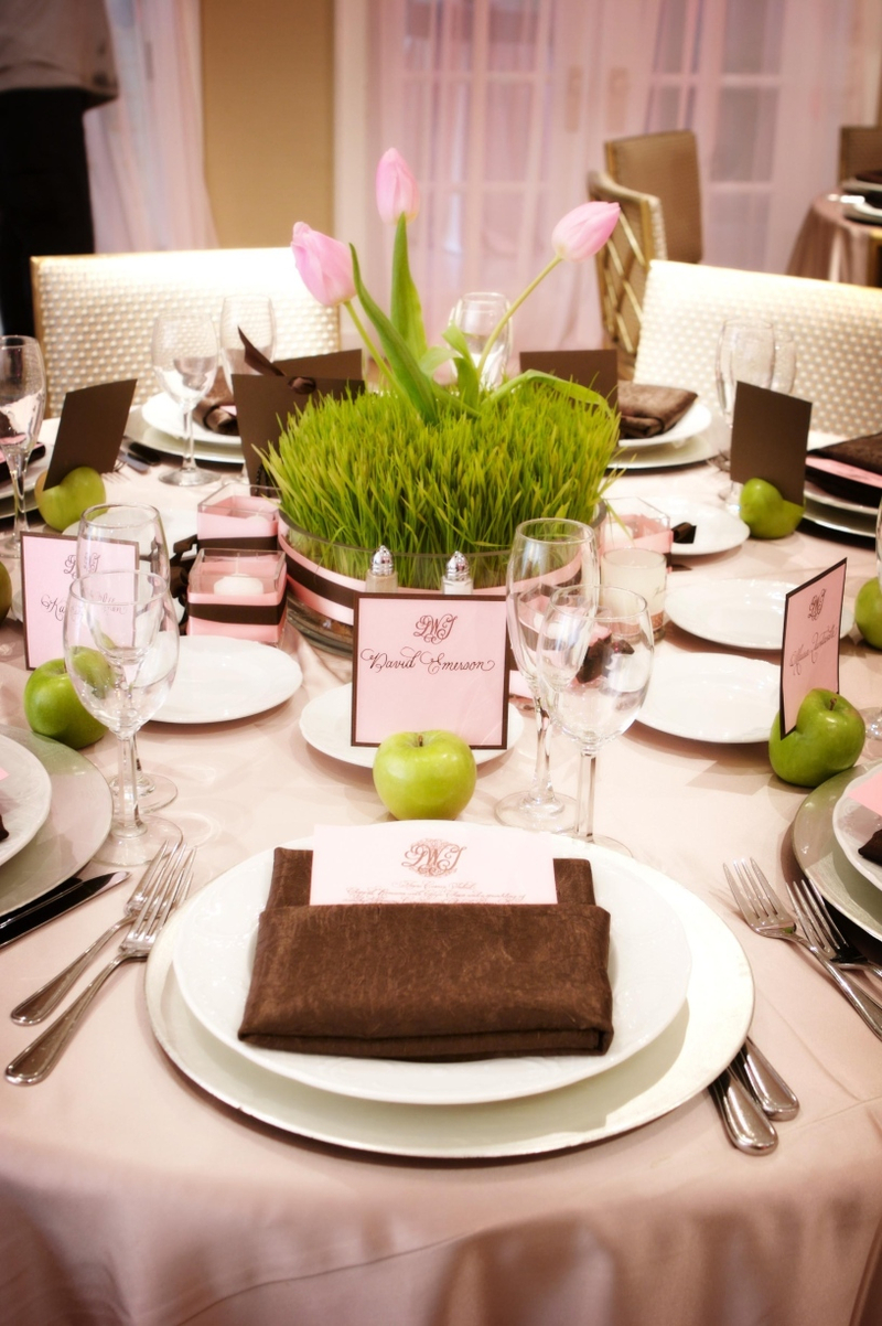 Tischdeko: Inspirationen für die Hochzeitsfeier - Go Green als Motto für die Tischdeko