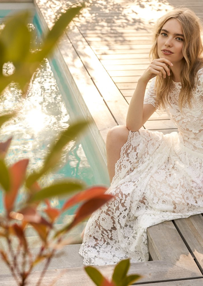 Zauberhafte Marylise Brautkleider aus der Kollektion 2018 - Marylise 2018 Fidele 1 C front Color LR
