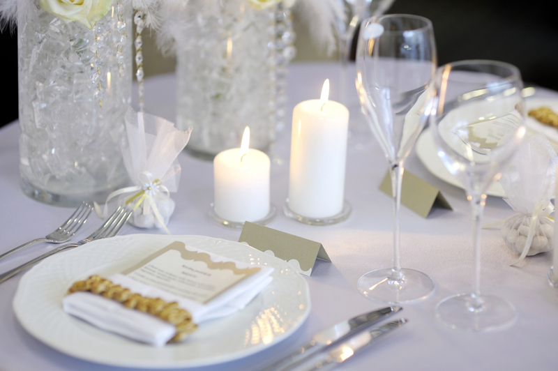 Tischdeko: Inspirationen für die Hochzeitsfeier - Stilvolle Menükarte